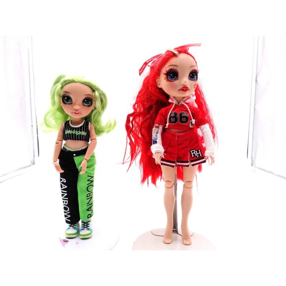 Rainbow High Cheer Ruby Anderson Red Fashion Cheerleader Doll and Jade Hunter Do - Picture 2 of 14